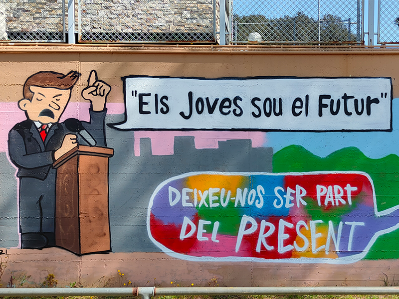 “Els Joves sou el Futur” –Mural Cooperatiu